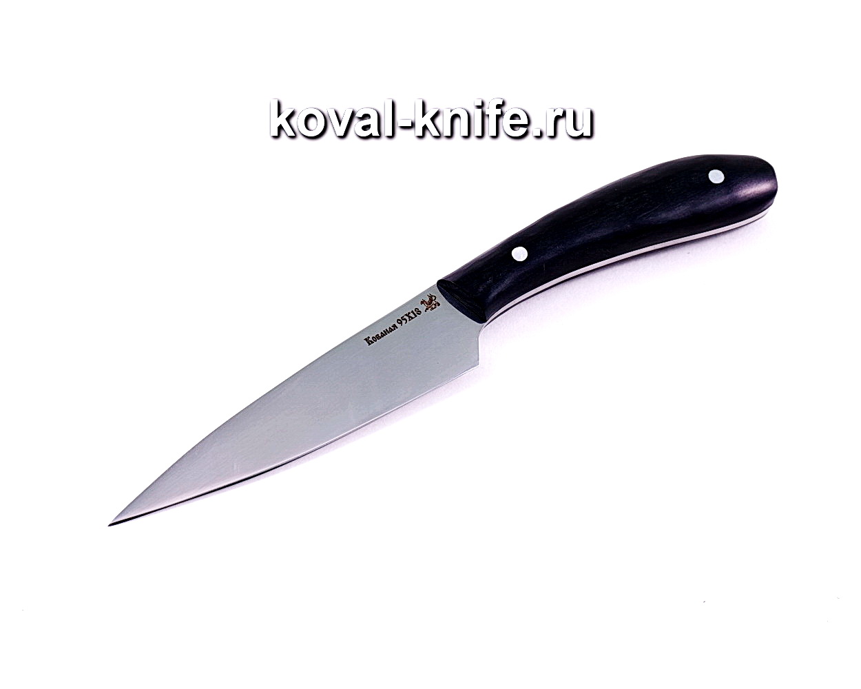 Kitchen small knife (steel 95×18), hilt hornbeam A135