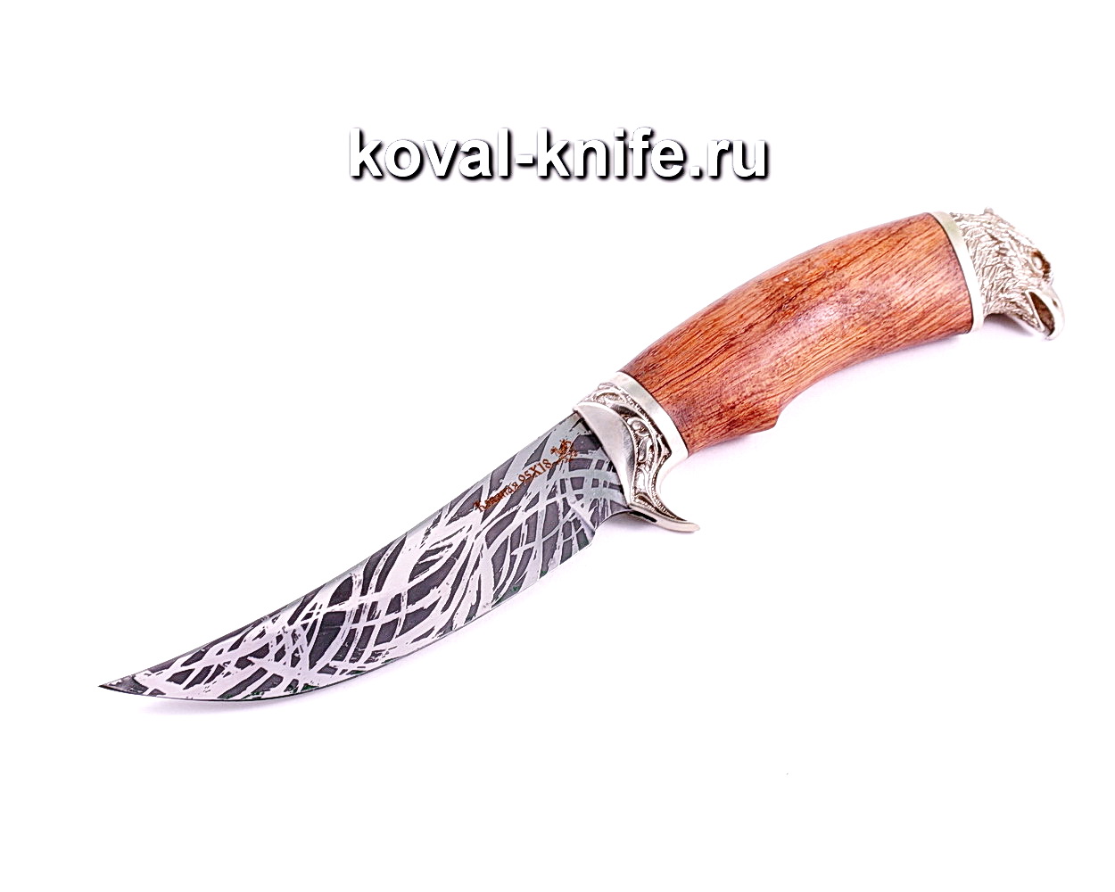 Raven knife (steel 95×18), bubing handle, casting A007