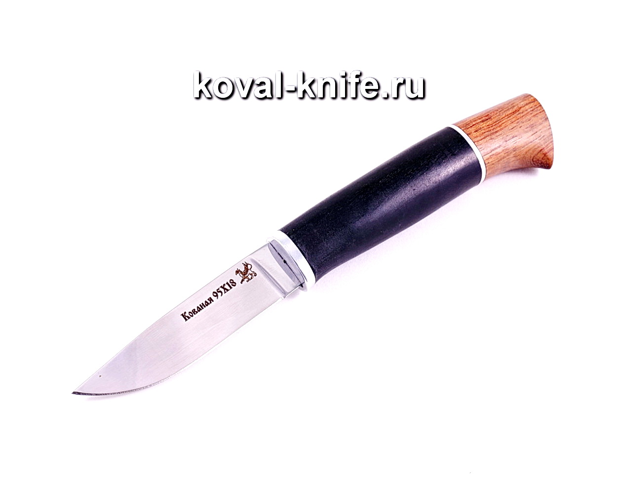 Knife Mushroom picker (steel 95×18), hilt horn, bubing A006