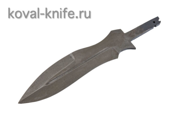 Steel knife blade Damask steel Punisher