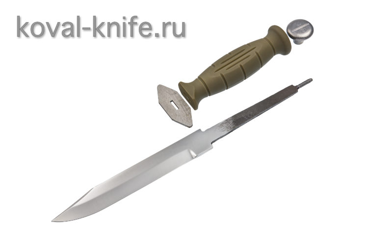 Set for knife НР-40 (forged blade 95×18 3,5mm, guard, back plate, plastic handle)