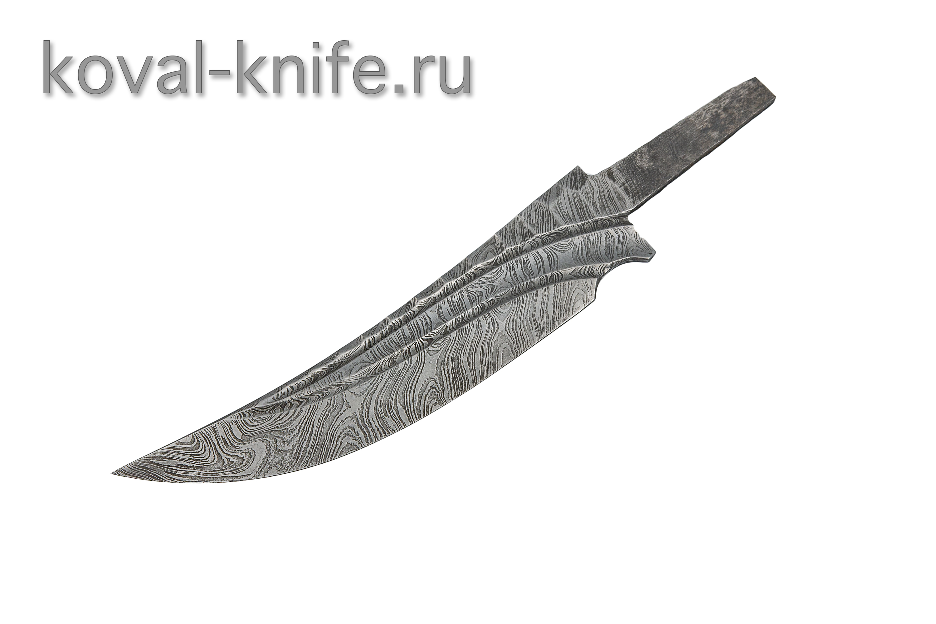 Damascus Blade with Raven Decoration