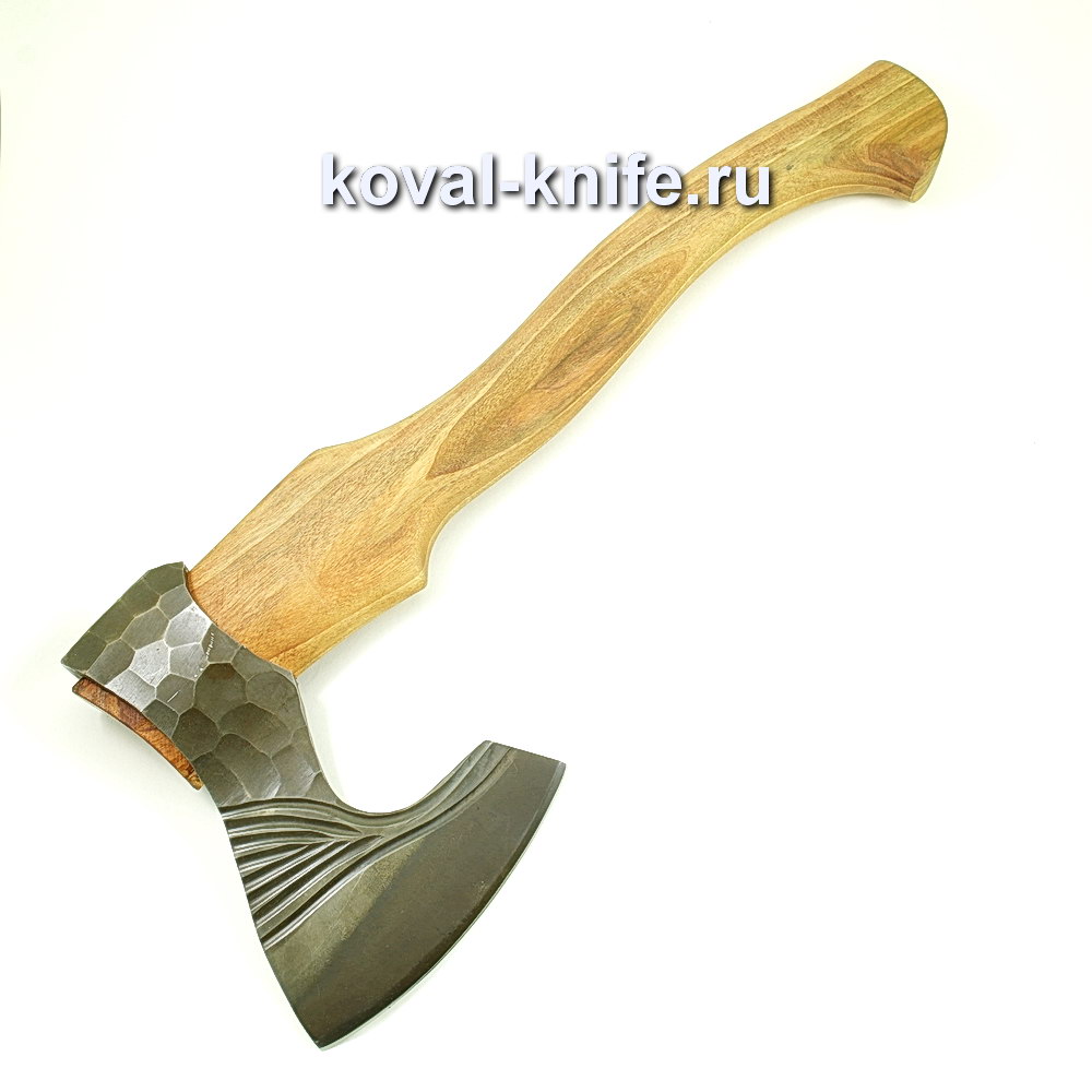 Hand ax forged from steel 9hs (oak handle) A424