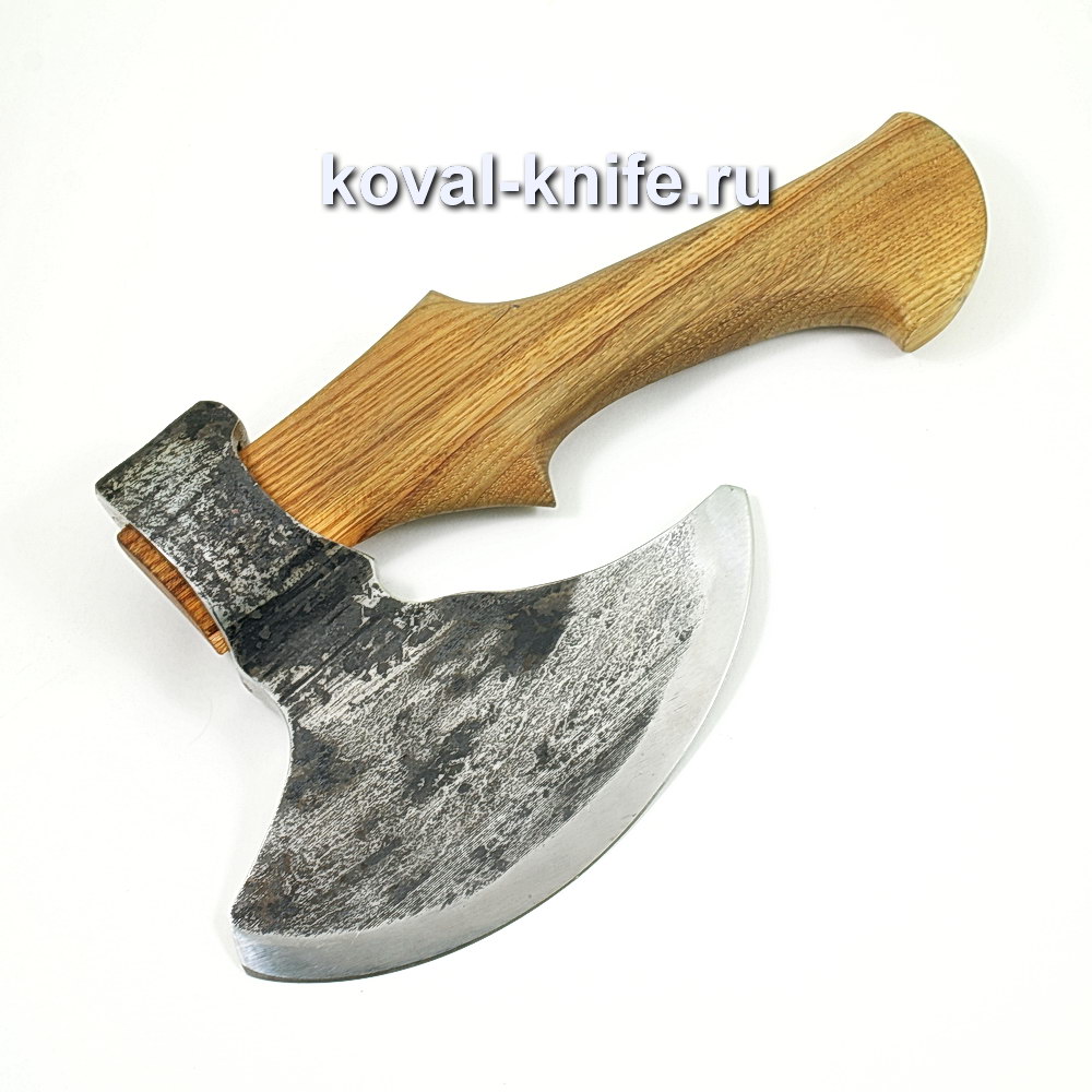 Hand ax forged from steel 9hs (handle nut) A426