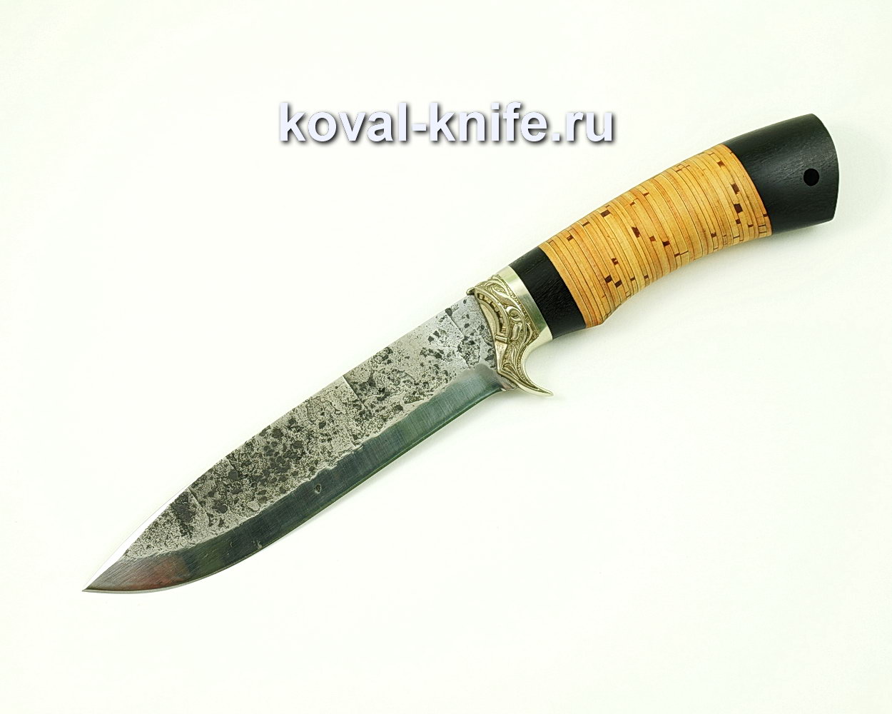 Knife Olympus made of steel 9hs (bark handle, hornbeam) A401