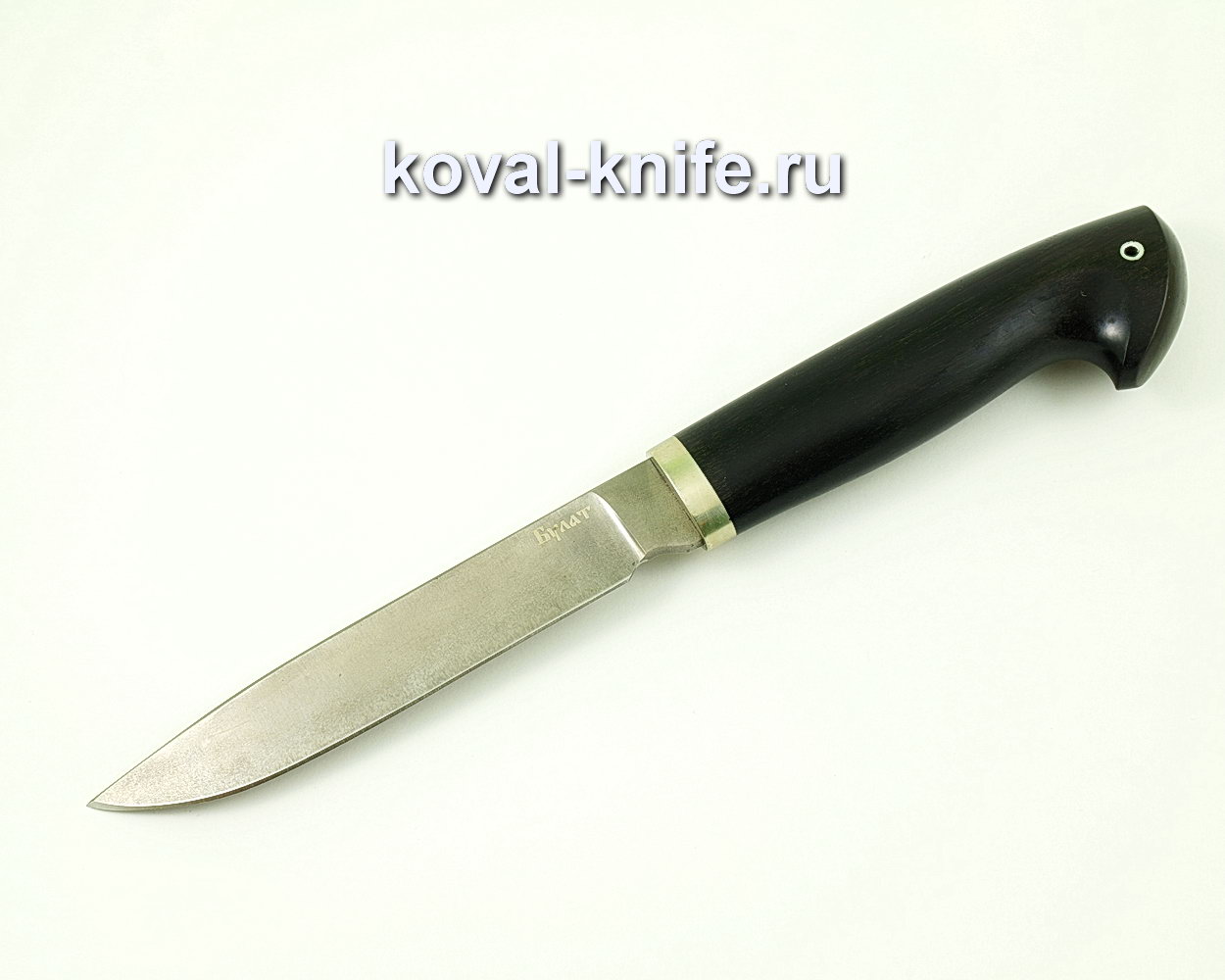 Knife Tourist made of damask steel (handle hornbeam, casting) A421