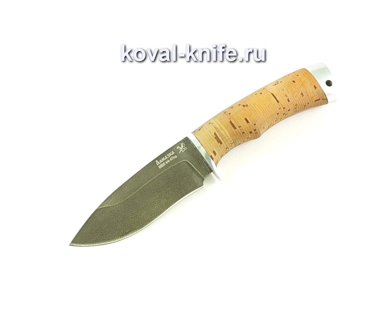 Sapsan-2 knife (steel ХВ5-Almazka), birch bark handle A044