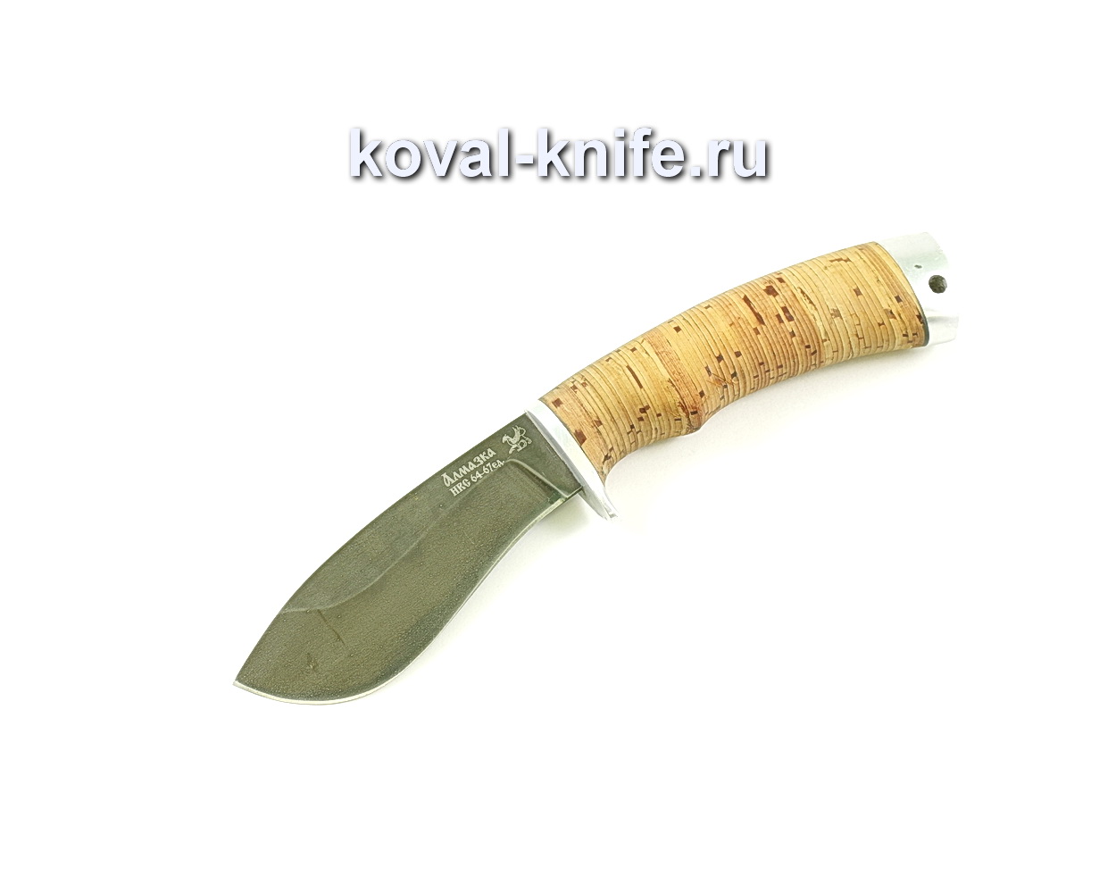 Rhino knife (ХВ5-Almazka steel), birch bark handle A045