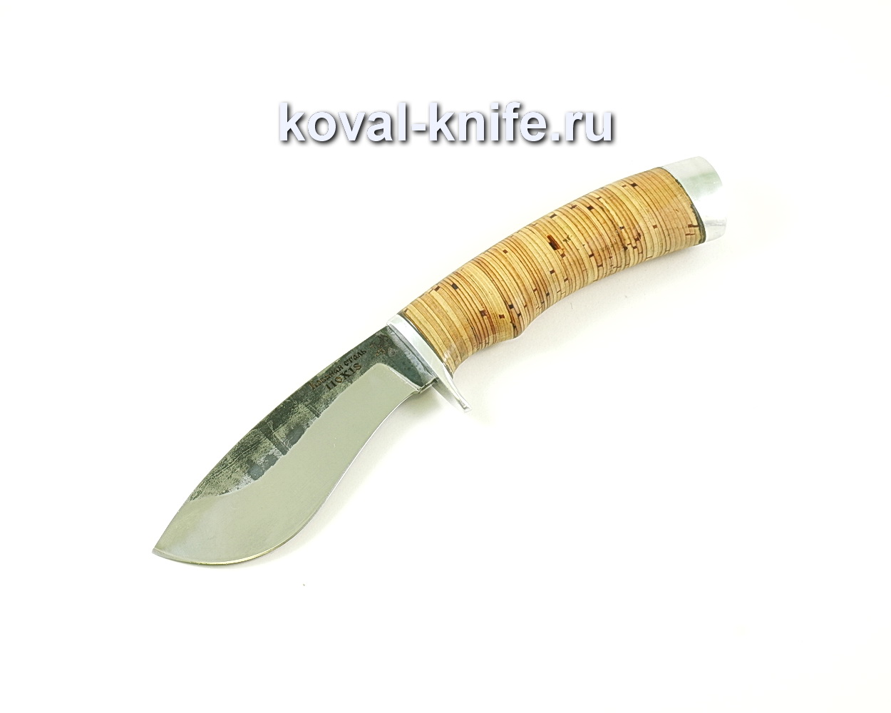 Knife Rhinoceros (steel 110×18), birch bark handle A036