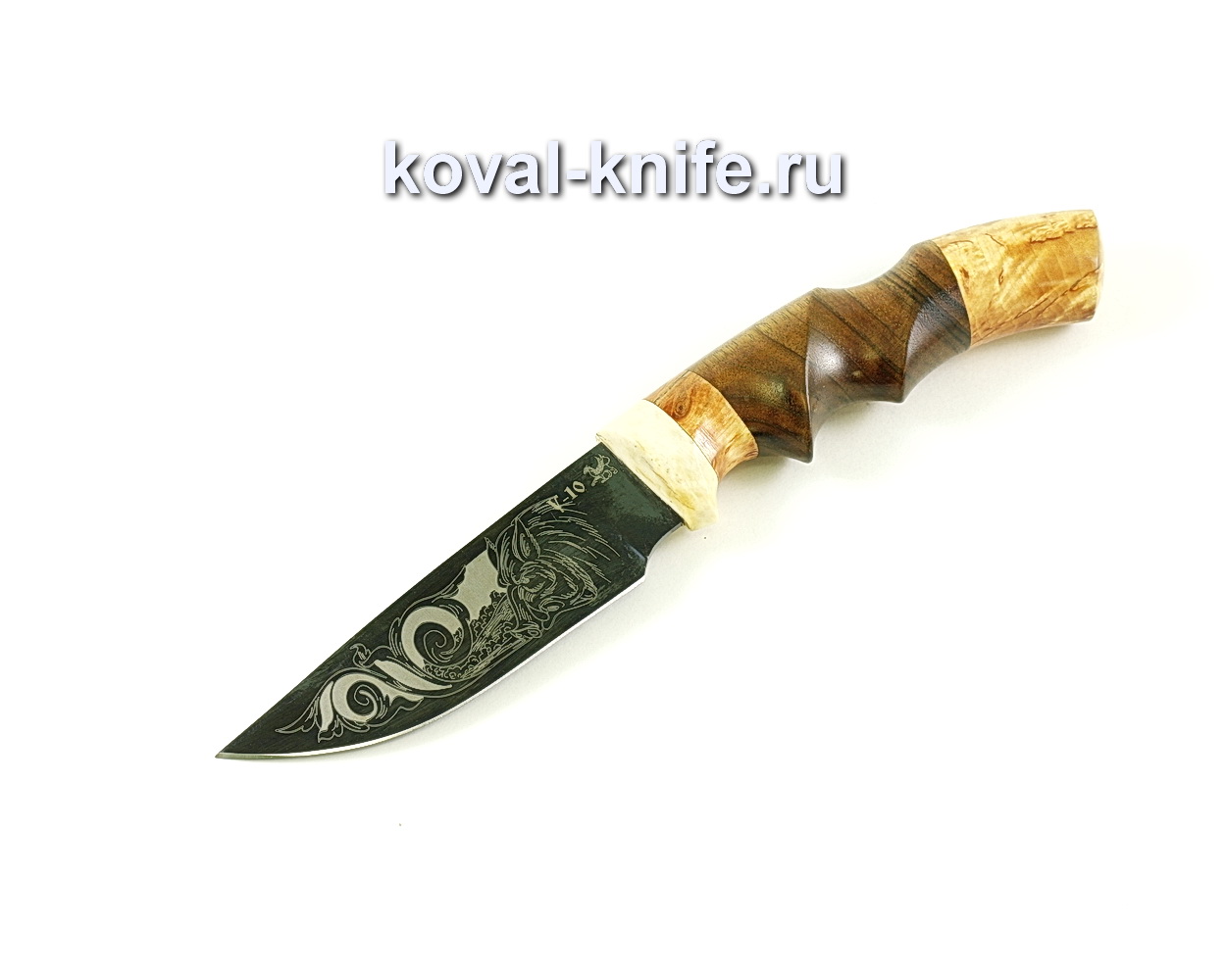 Knife Norway (steel U10), hilt handle, walnut, A074 slide