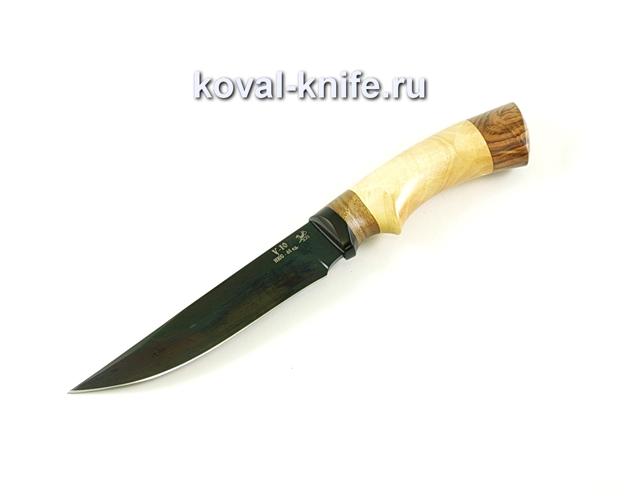 Knife Fox (steel U10), handle hard rubber, walnut A078