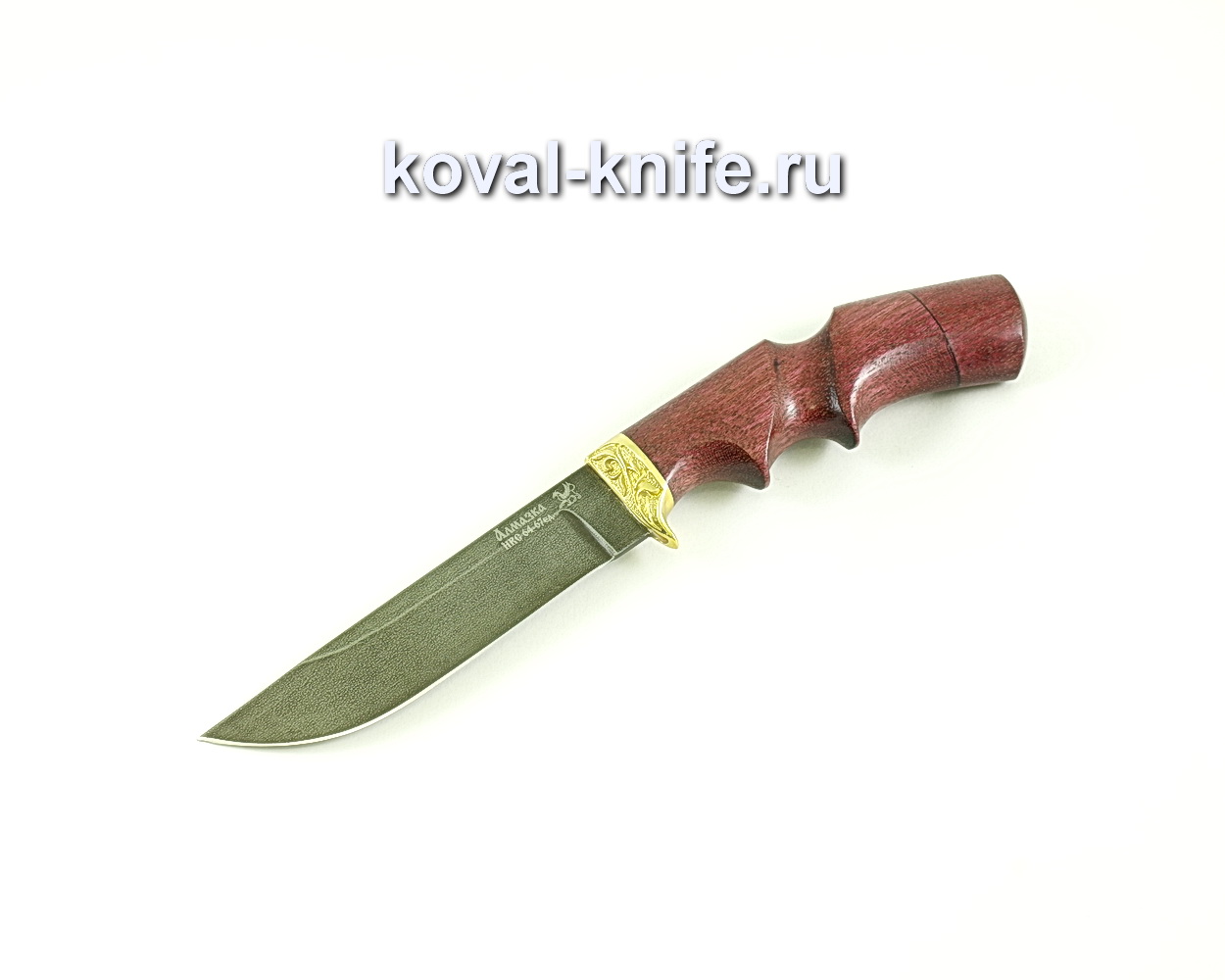 Squirrel knife (ХВ5-Almazka steel), amaranth handle, cast A096