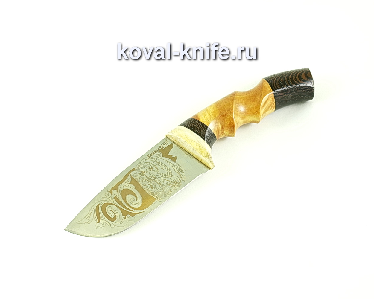 Knife Beaver (steel 95×18), hilt handle, wenge, cap A276