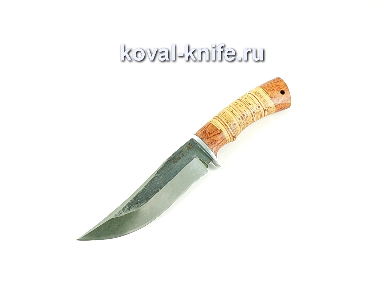 Knife Klych (steel 110×18), bubing handle, birch bark A151