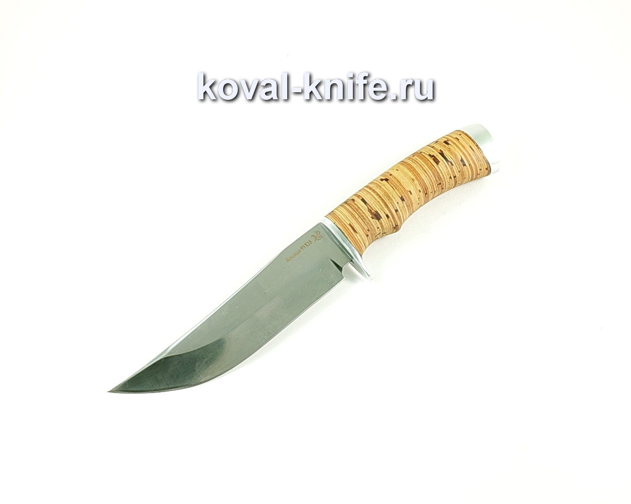 Knife Klych (steel 95×18), handle of birch bark A283