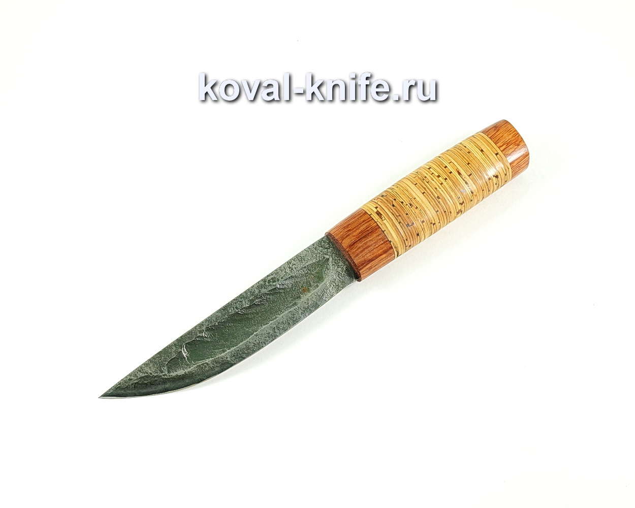 Knife Yakut (steel 9hs), bubing handle, birch bark A133