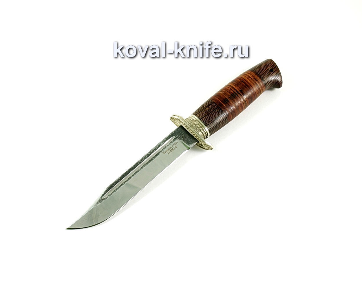 Knife Fine battalion (steel 110×18) wenge handle, leather, casting A217