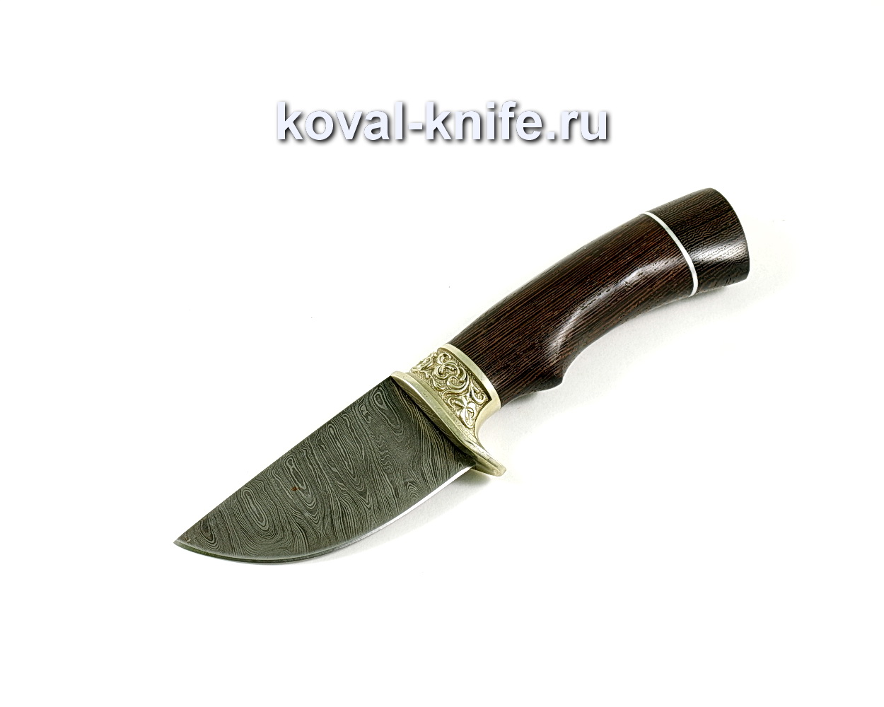 Knife Skin (Damascus steel), wenge handle, casting A234