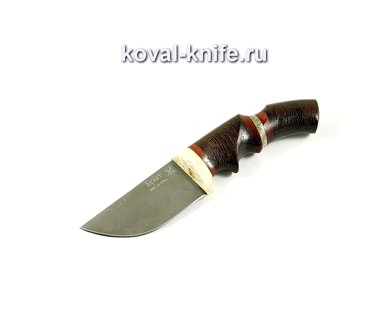 Knife Skin (steel Bulat), anatomical handle, wenge A203