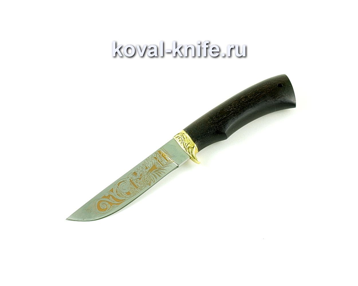 Squirrel knife (steel 65х13), hornbeam hilt, A244 brass