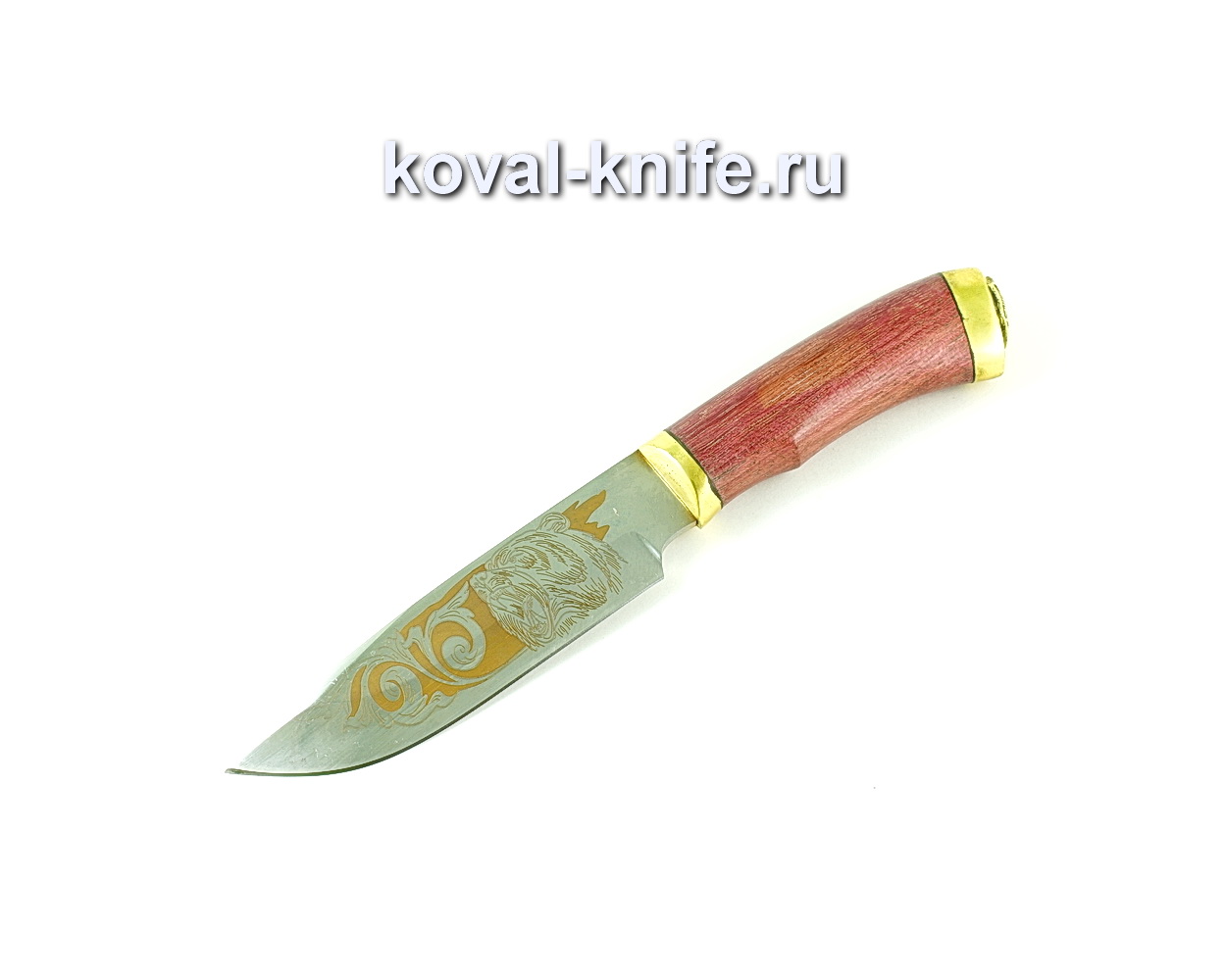 Knife Bigzod (steel 65×13), amaranth handle, casting A170