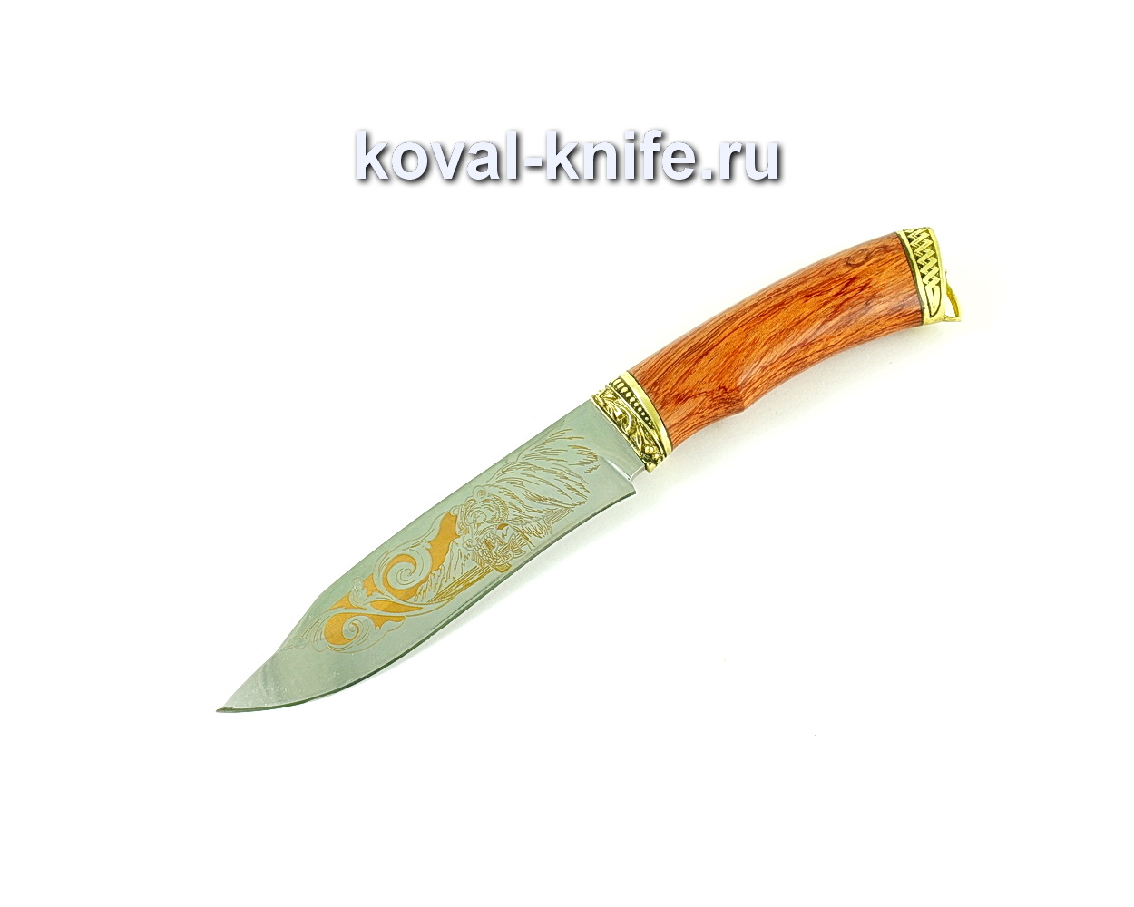 Orlan knife (steel 65×13), bubing handle, casting A175