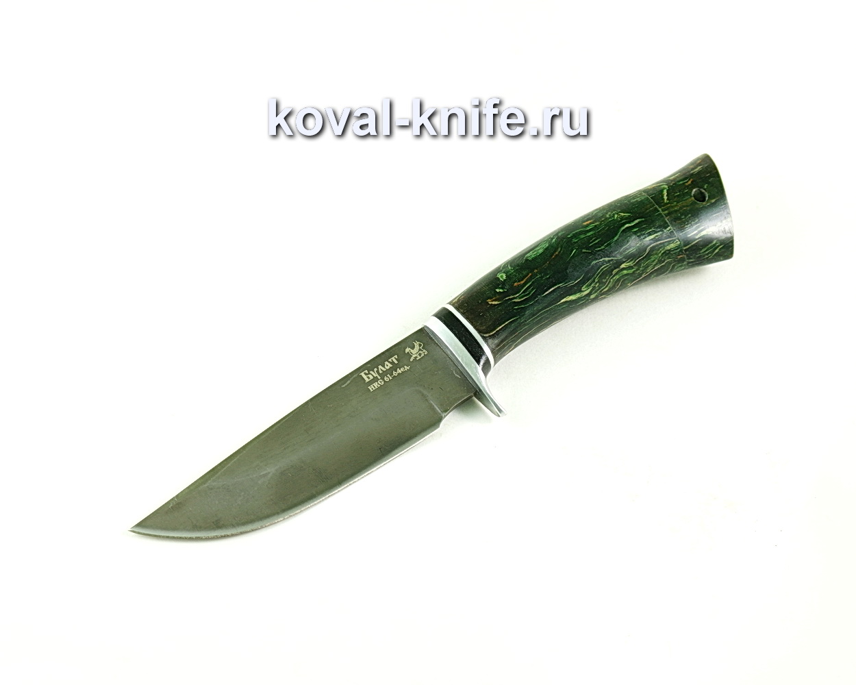 Knife Norway (Damascus steel), Karelian birch-stabilized A297