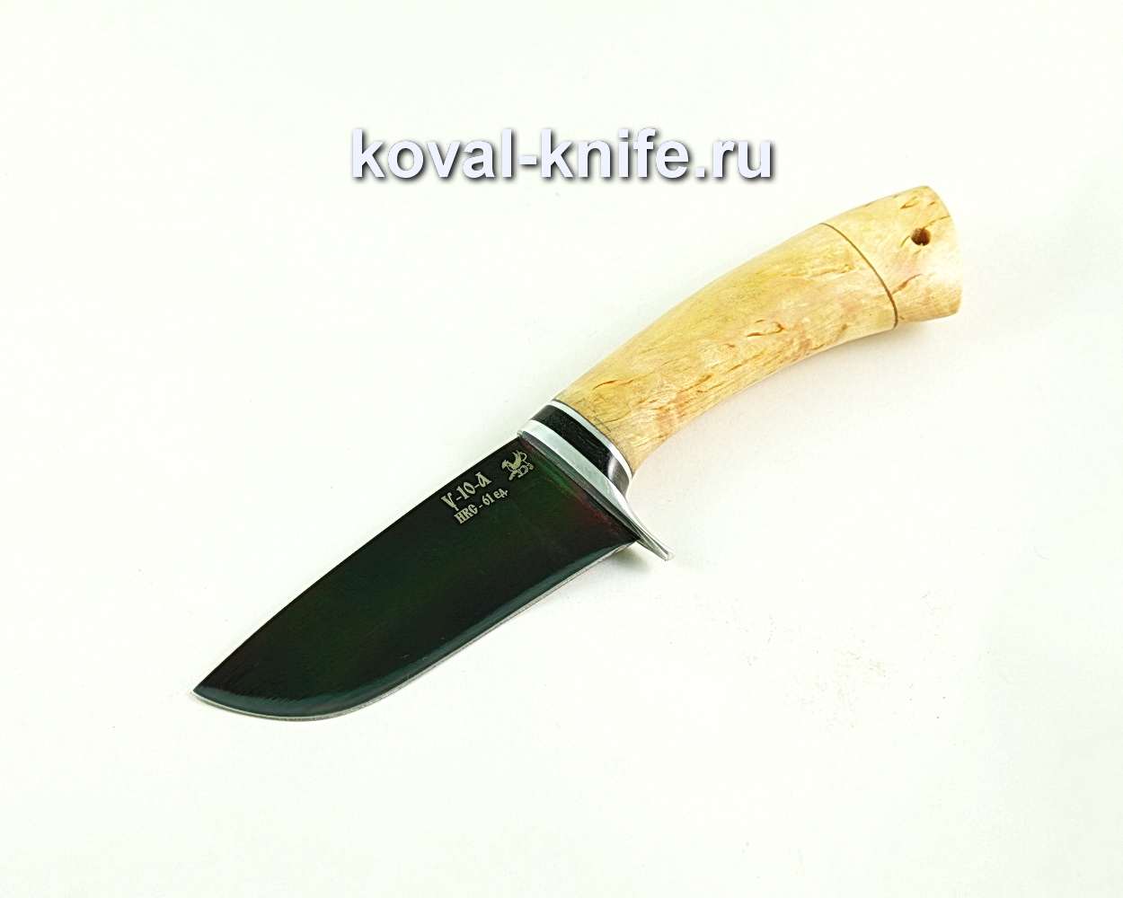 Knife Beaver (steel U10), handle Karelian birch A301