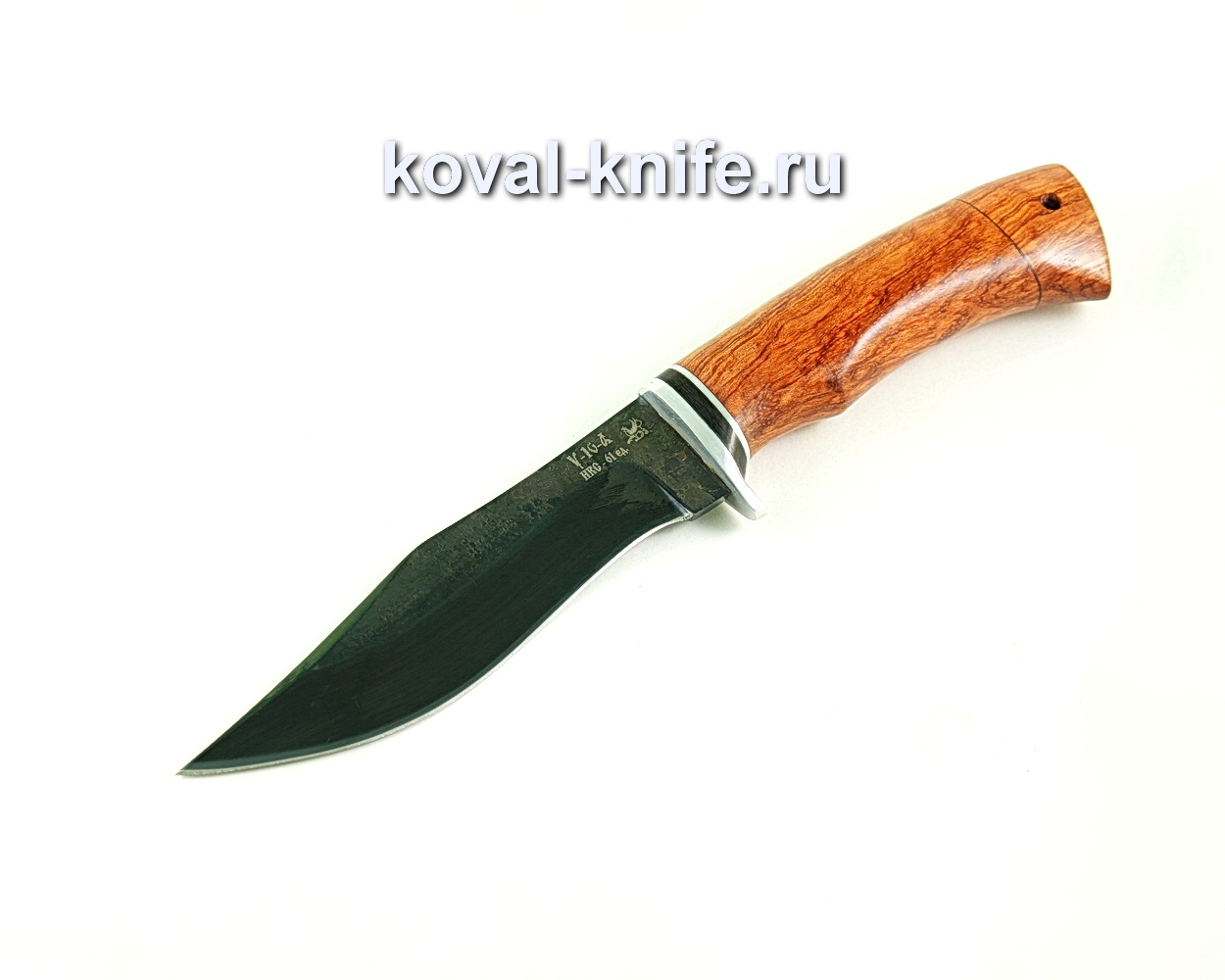 Hunting knife (steel U10), handle paduk A302