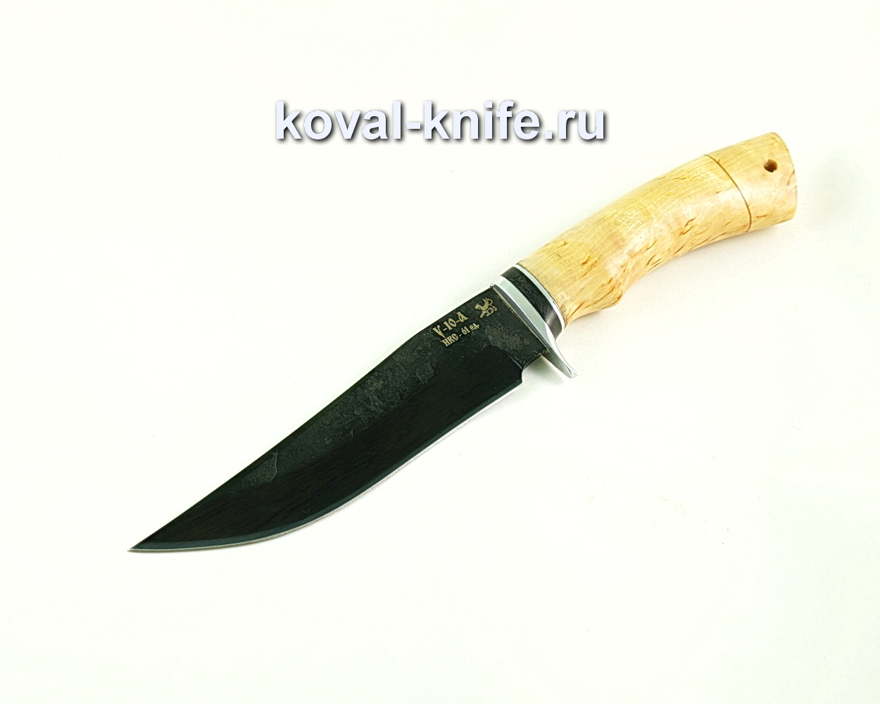 Knife Klych (steel U10), handle Karelian birch A305