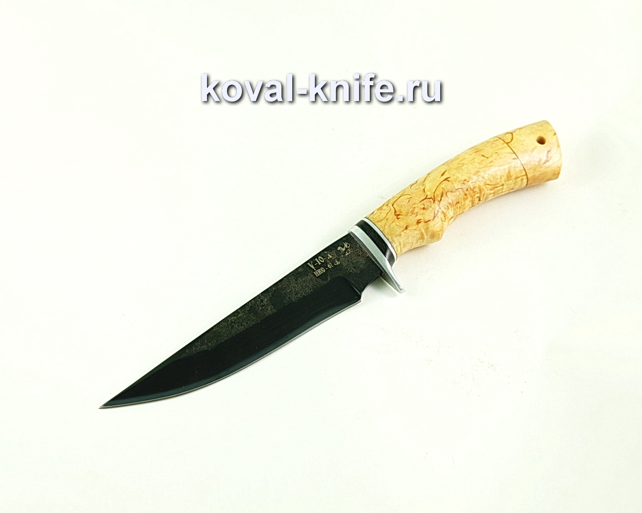 Knife Fox (steel U10), handle Karelian birch A311