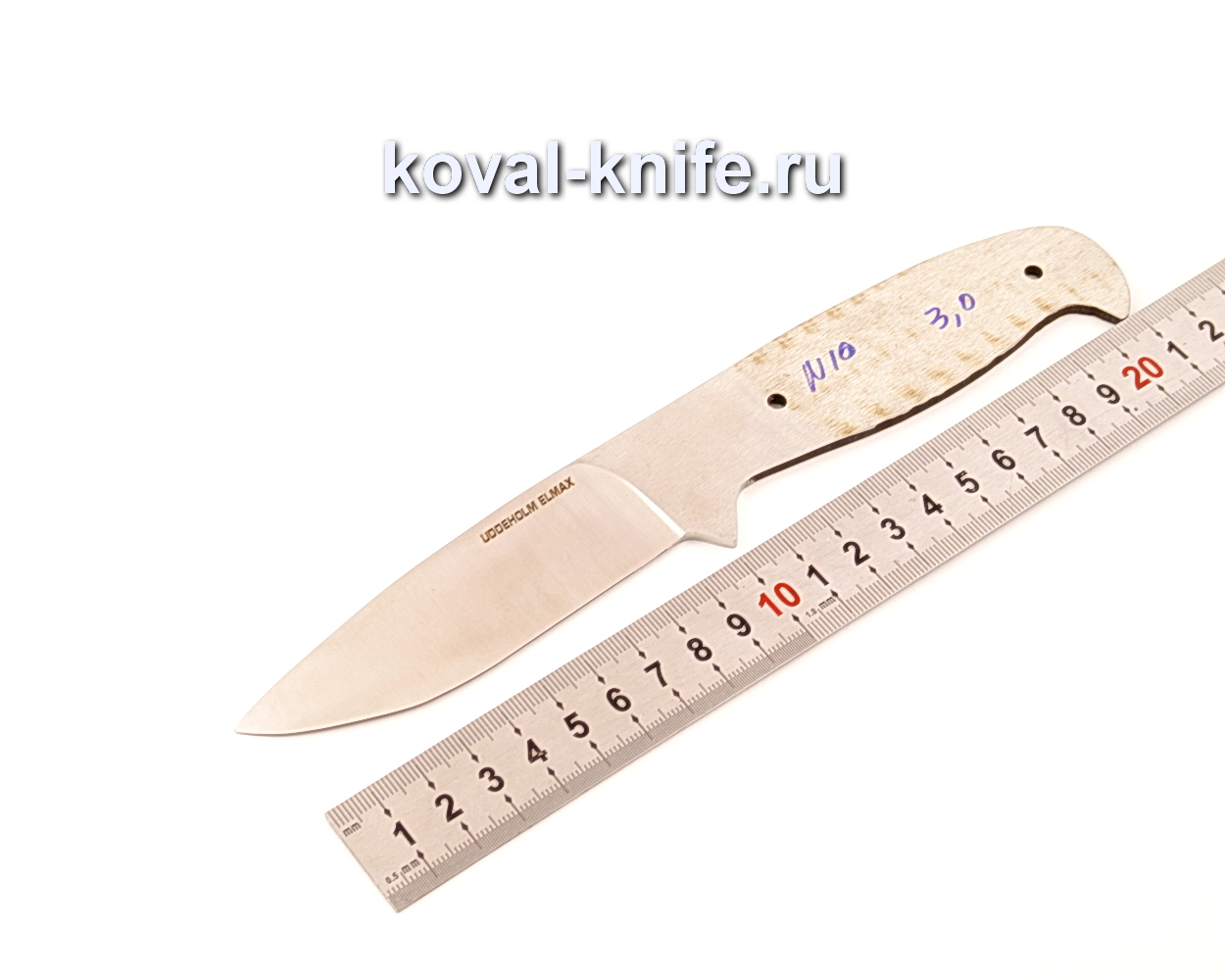 Elmax N10 powder steel knife blade