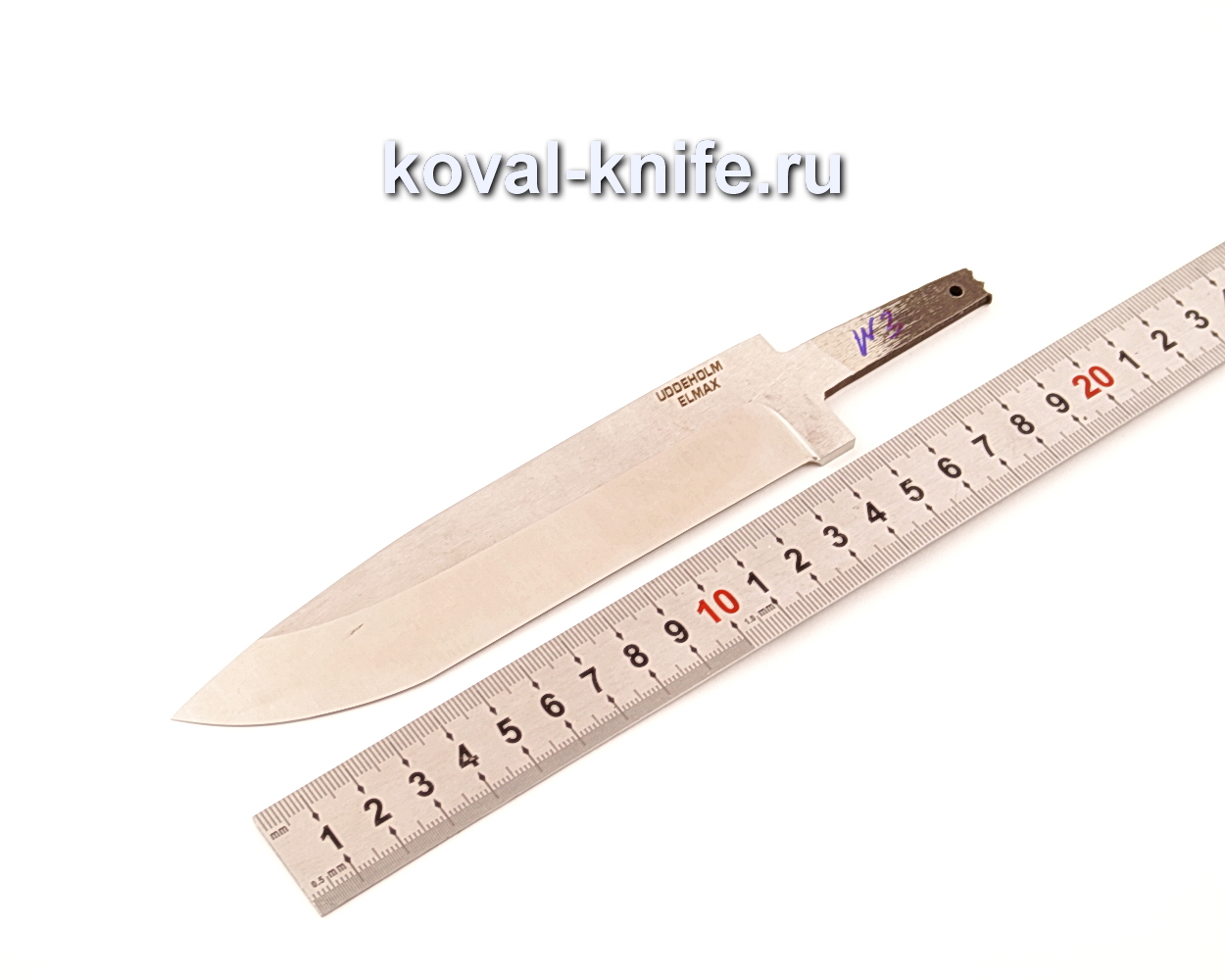 Elmax N3 powder steel knife blade