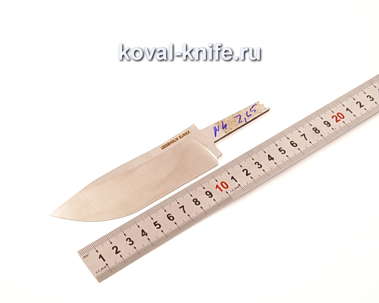 Elmax N4 powder steel knife blade