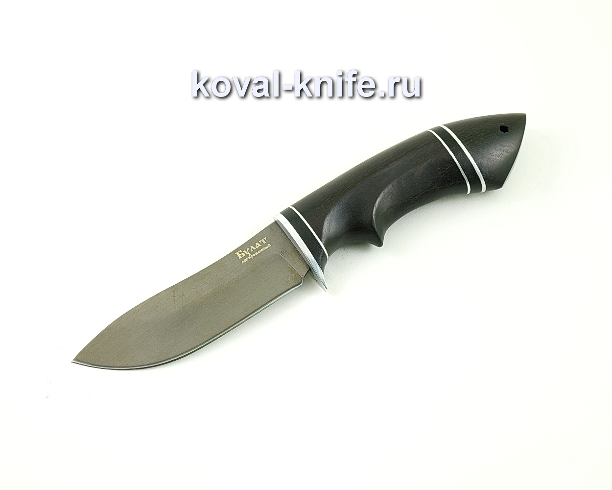 Damask steel knife Wild boar (Alloy damask steel, hornbeam hilt) A475