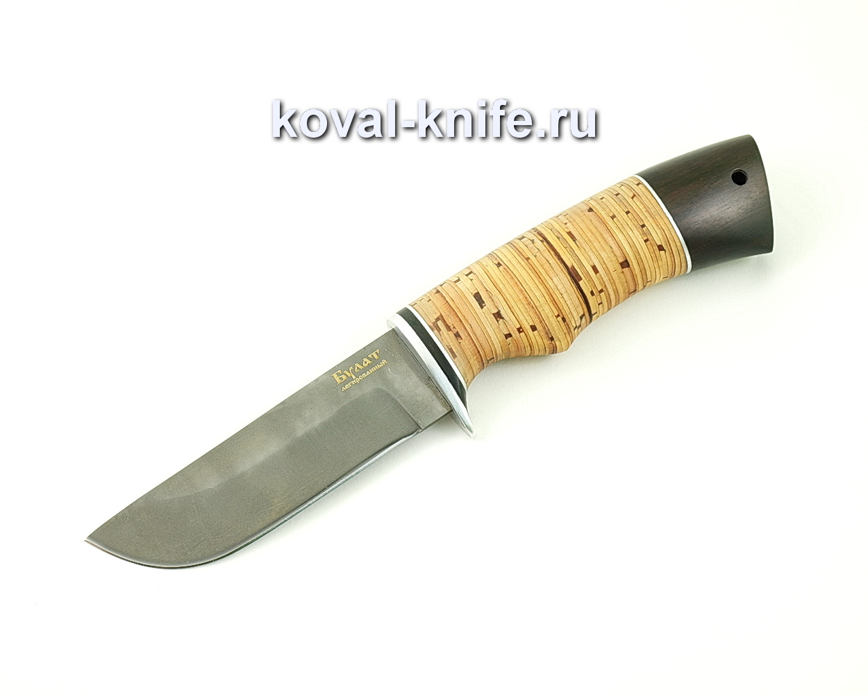 Damask steel knife Pegasus (Alloy damask steel, birch bark handle and hornbeam) A479