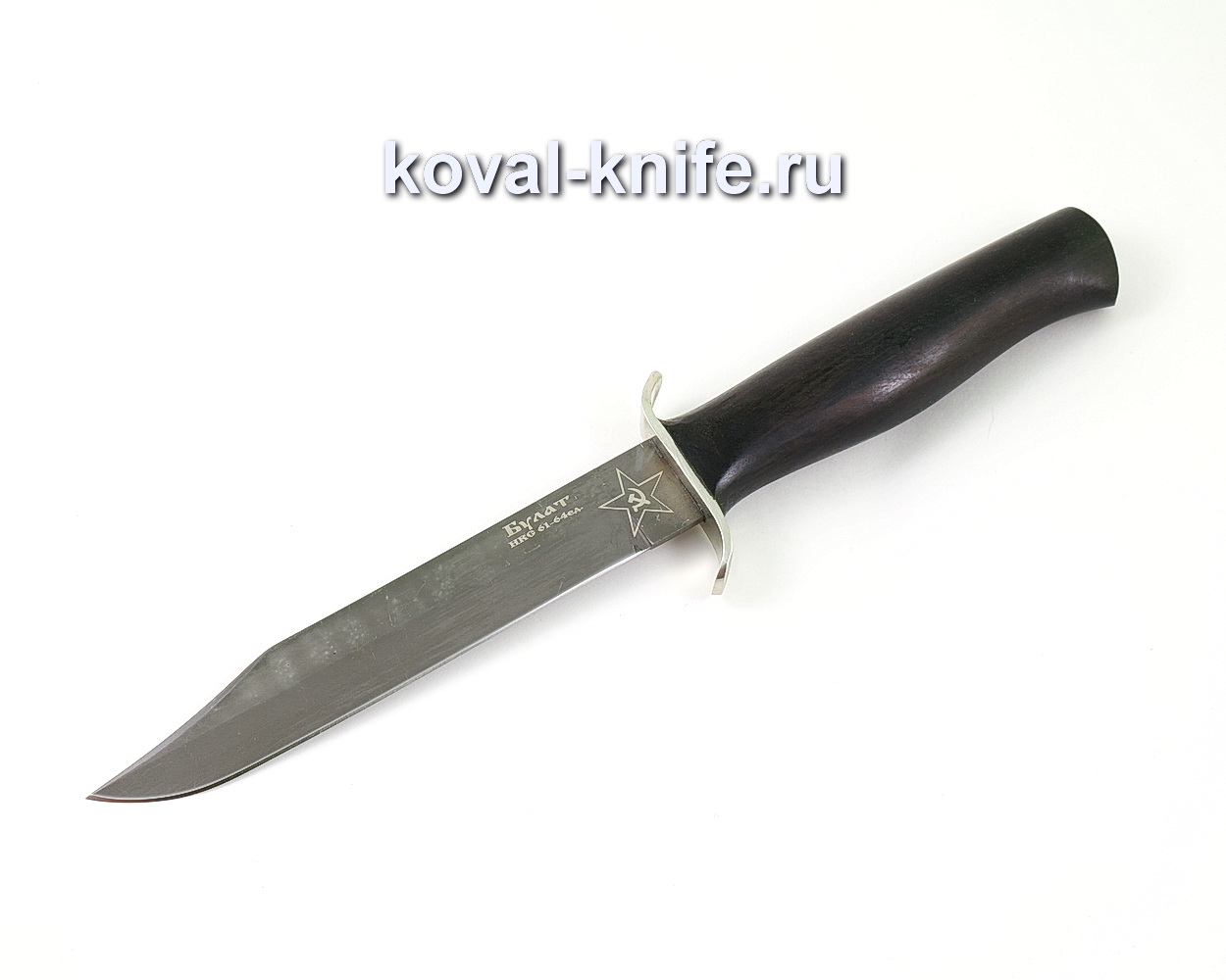 Damask steel knife НР-40 (Alloy damask steel, hornbeam handle) A456