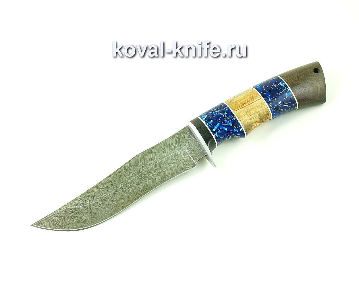 Damascus steel knife Pirate (handle composite, carriage, wenge) A487