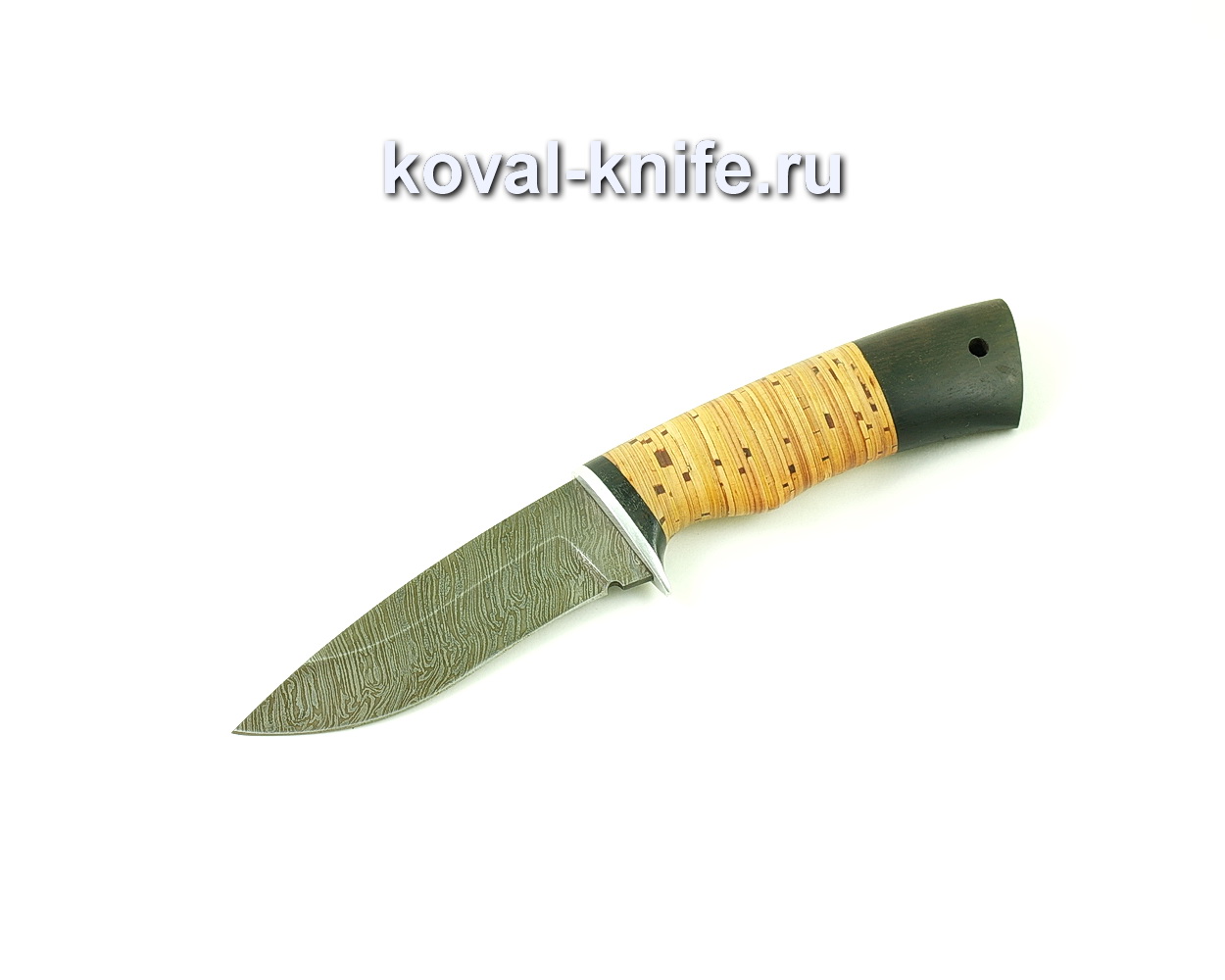 Damascus steel knife Peregrine Falcon (birch hilt and hornbeam) A493