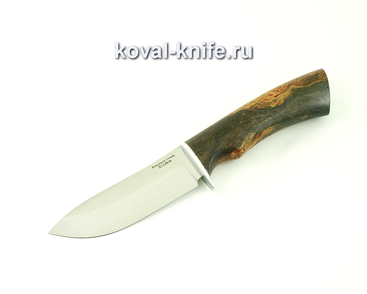 Knife from forged steel X12 Boar (handle stabilized Karelian birch) A505