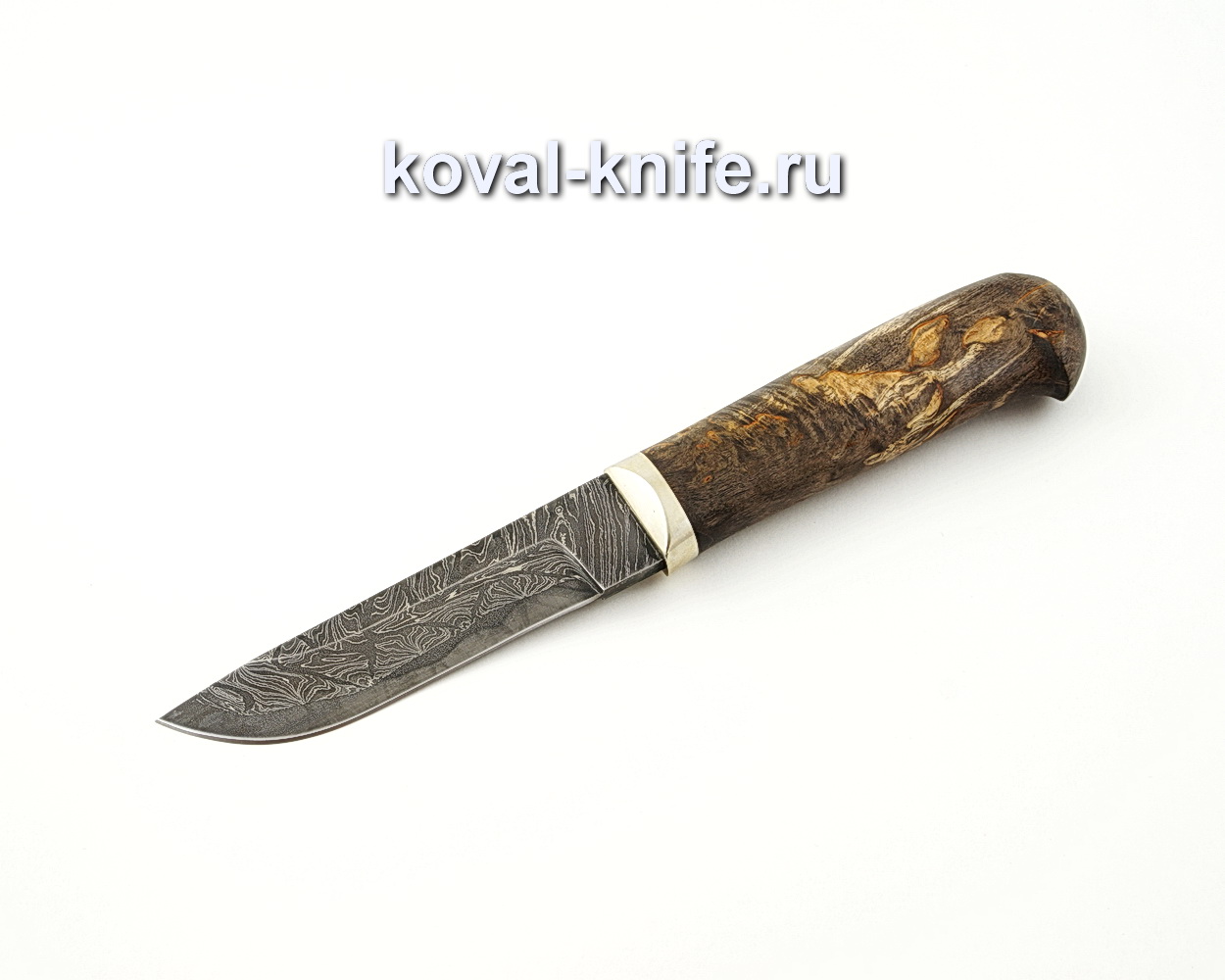 Squirrel knife from the laminated steel (the handle the stabilized Karelian birch) A518