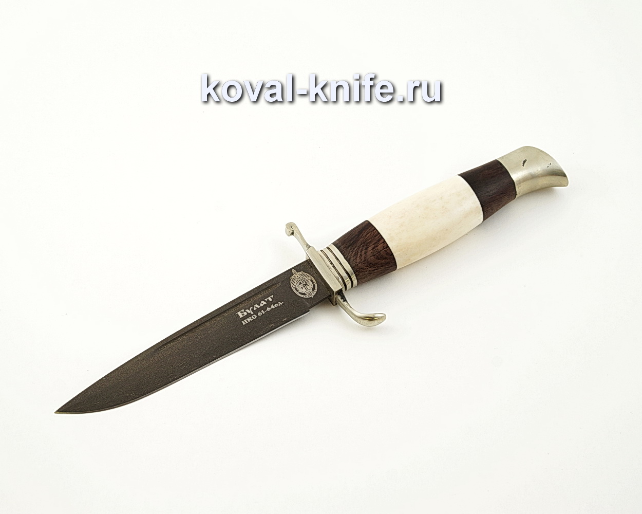 Powder steel knife M390 Wild boar (birch hilt and hornbeam) A509