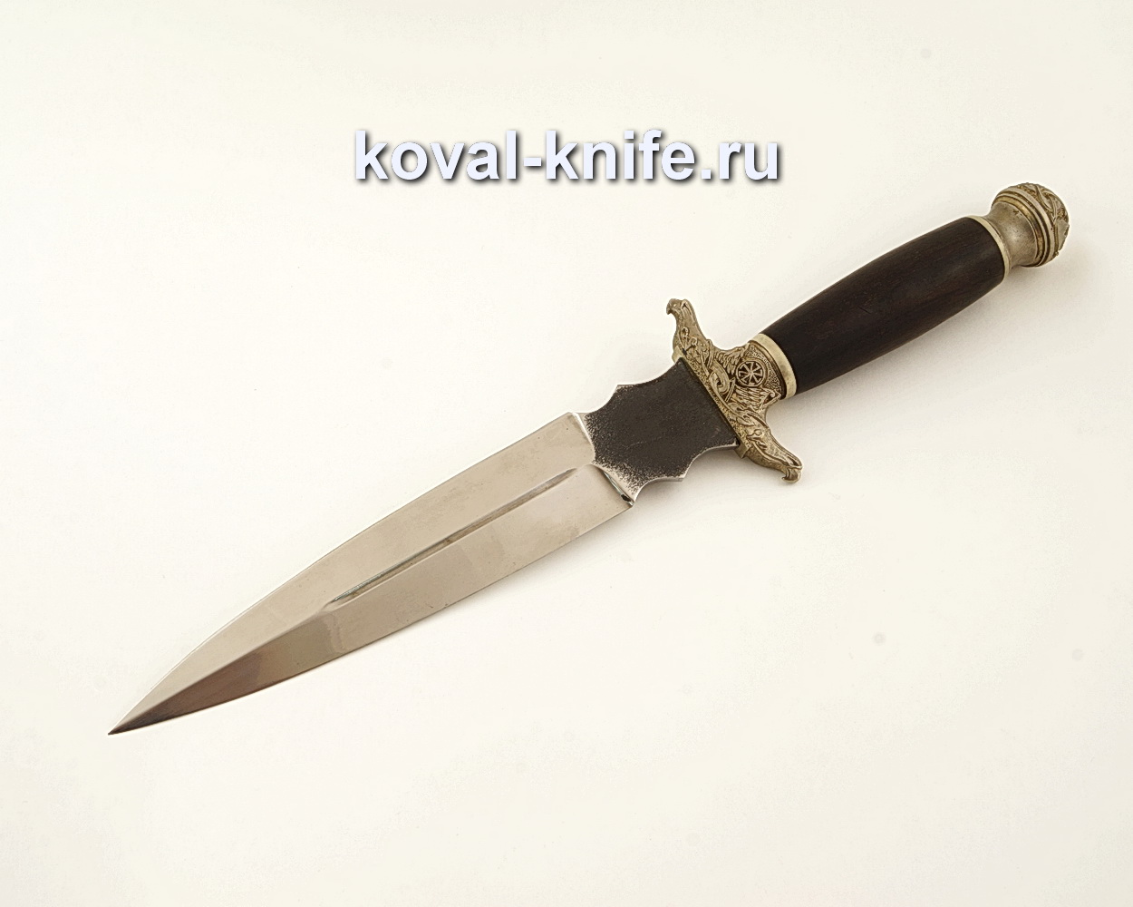 Knife Svyatogor from forged steel 110X18 with a hilt made of hornbeam A610