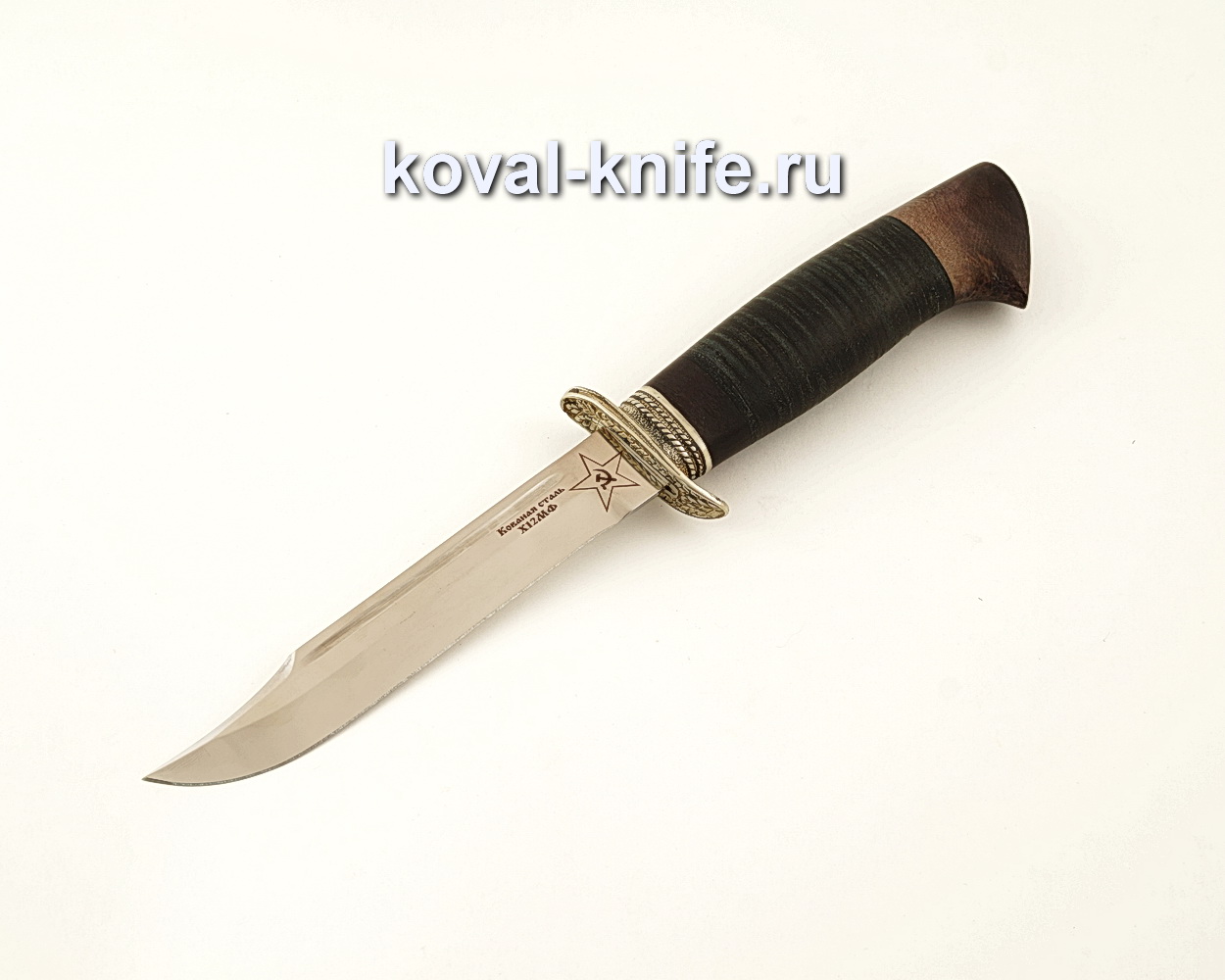 Shtrafbat knife – replica of knife НР40 from forged steel Х12МФ with leather handle A623