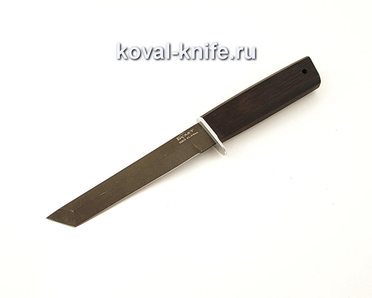 Damask steel knife Kobun with hornbeam handle A634