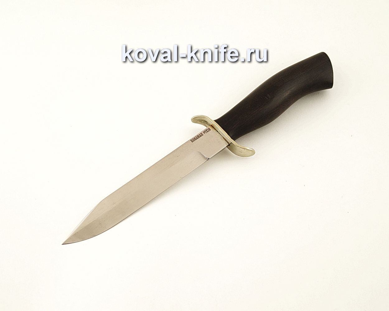 Scout knife made of forged steel 95X18 with a handle made of black hornbeam A639