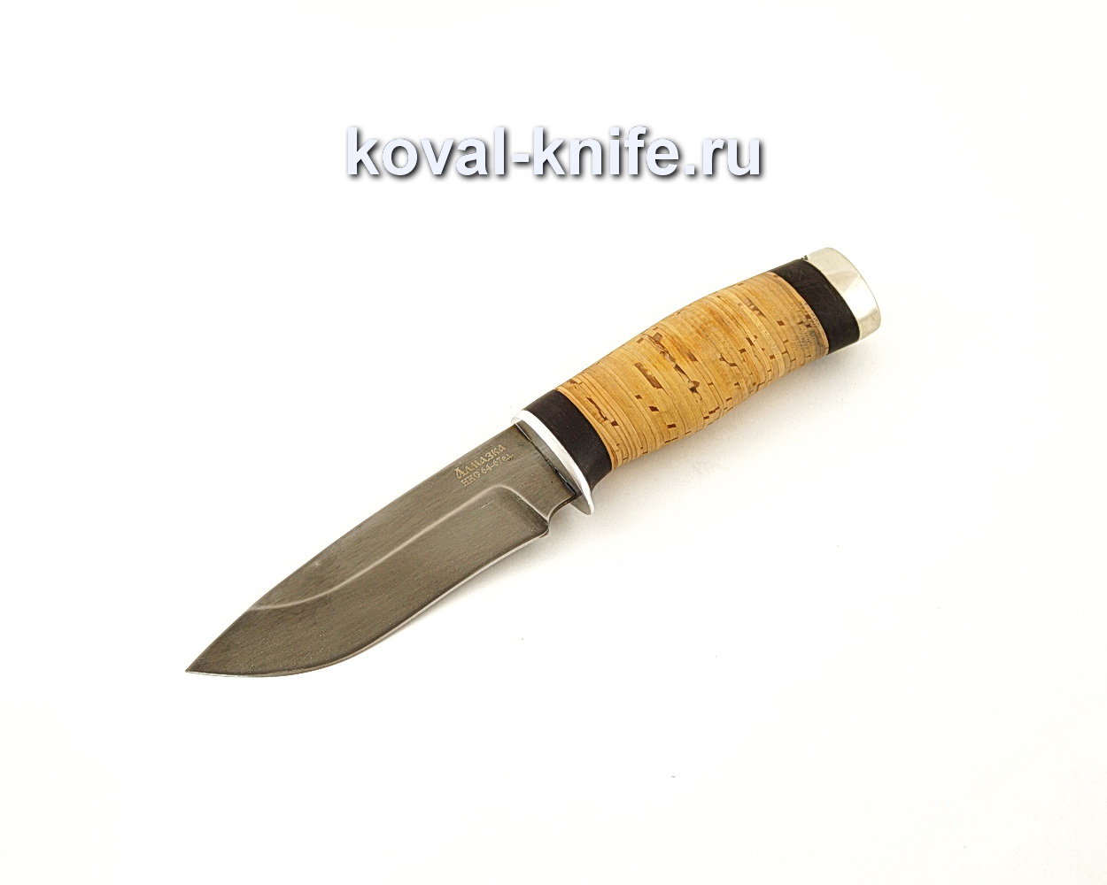 Knife Sapsan from XB5 diamond steel with a handle from birch bark A645