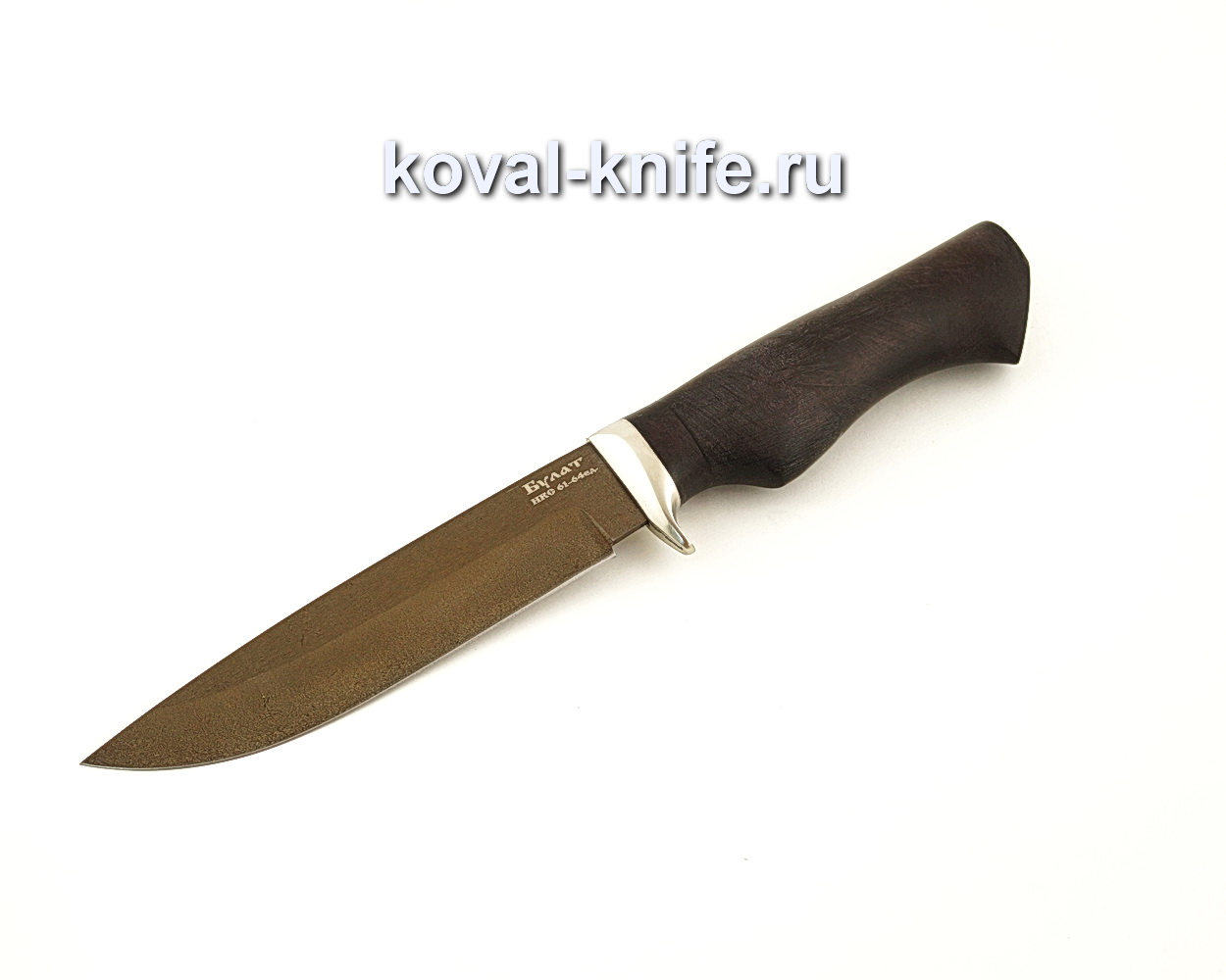 Damask steel knife Damask steel with horn handle A646