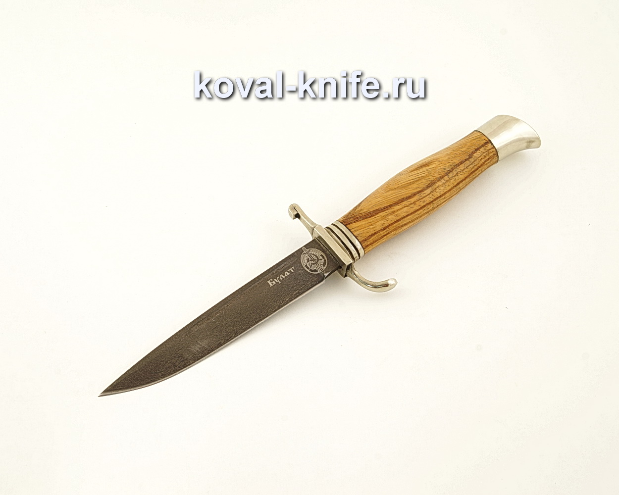 Damask knife NKVD damask steel with a handle made of zebrano A616