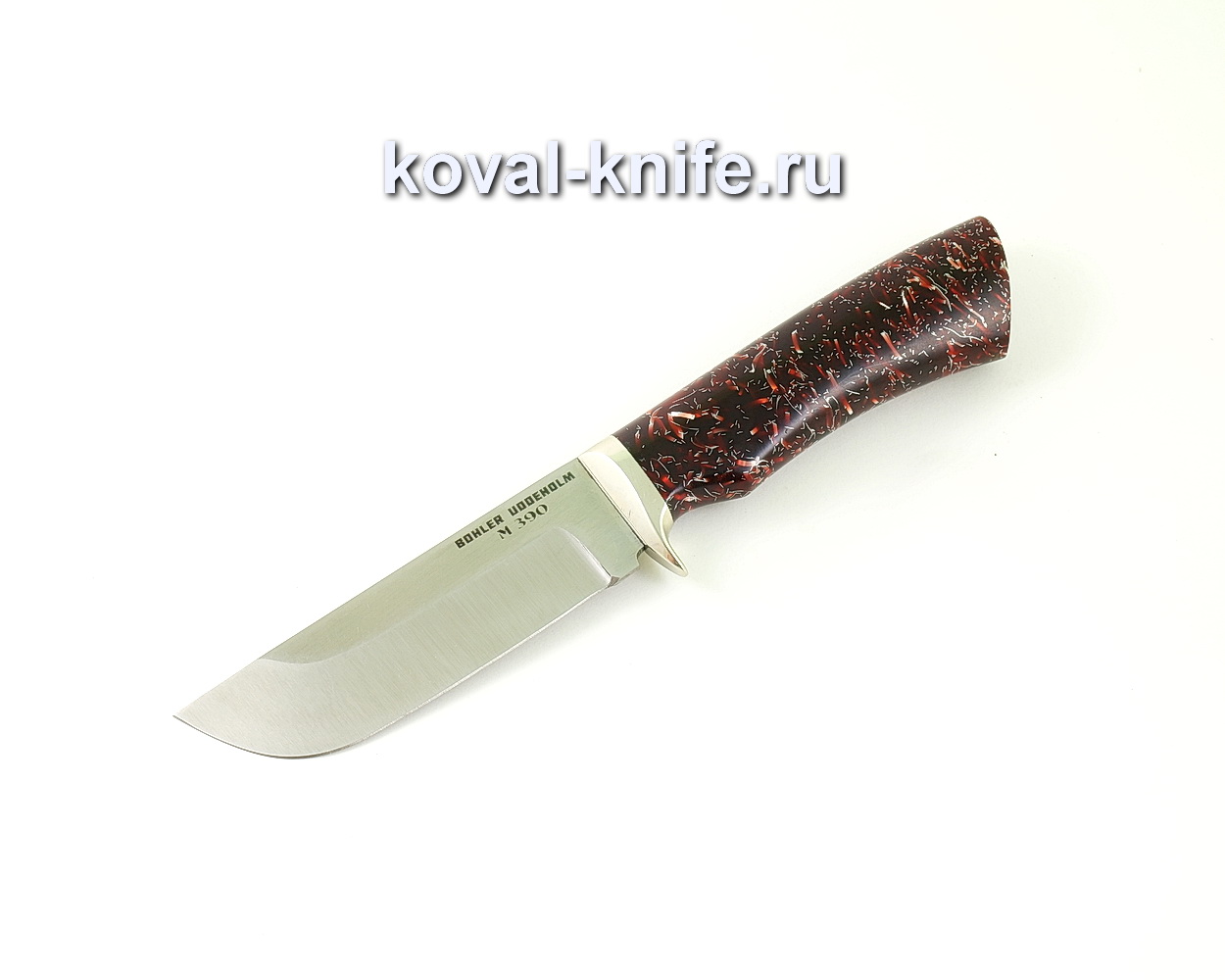 Knife made of powder steel M390 Pegasus (handle composite, garda cupronickel) A507